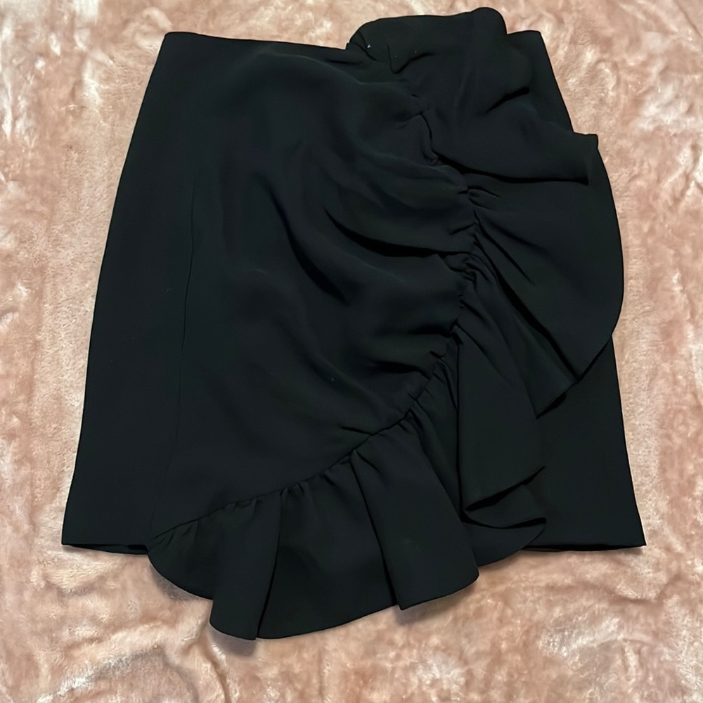 Endless Rose black gathered ruffle skirt